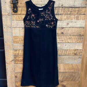 NWT Stag Velvet Embroidered Maxi Dress | Boho Cottagecore Festival Size Small